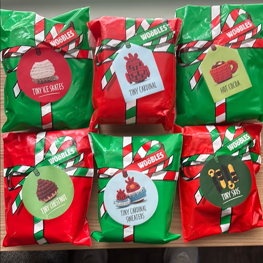 Woobles Bundle of 6 tiny holiday accessories